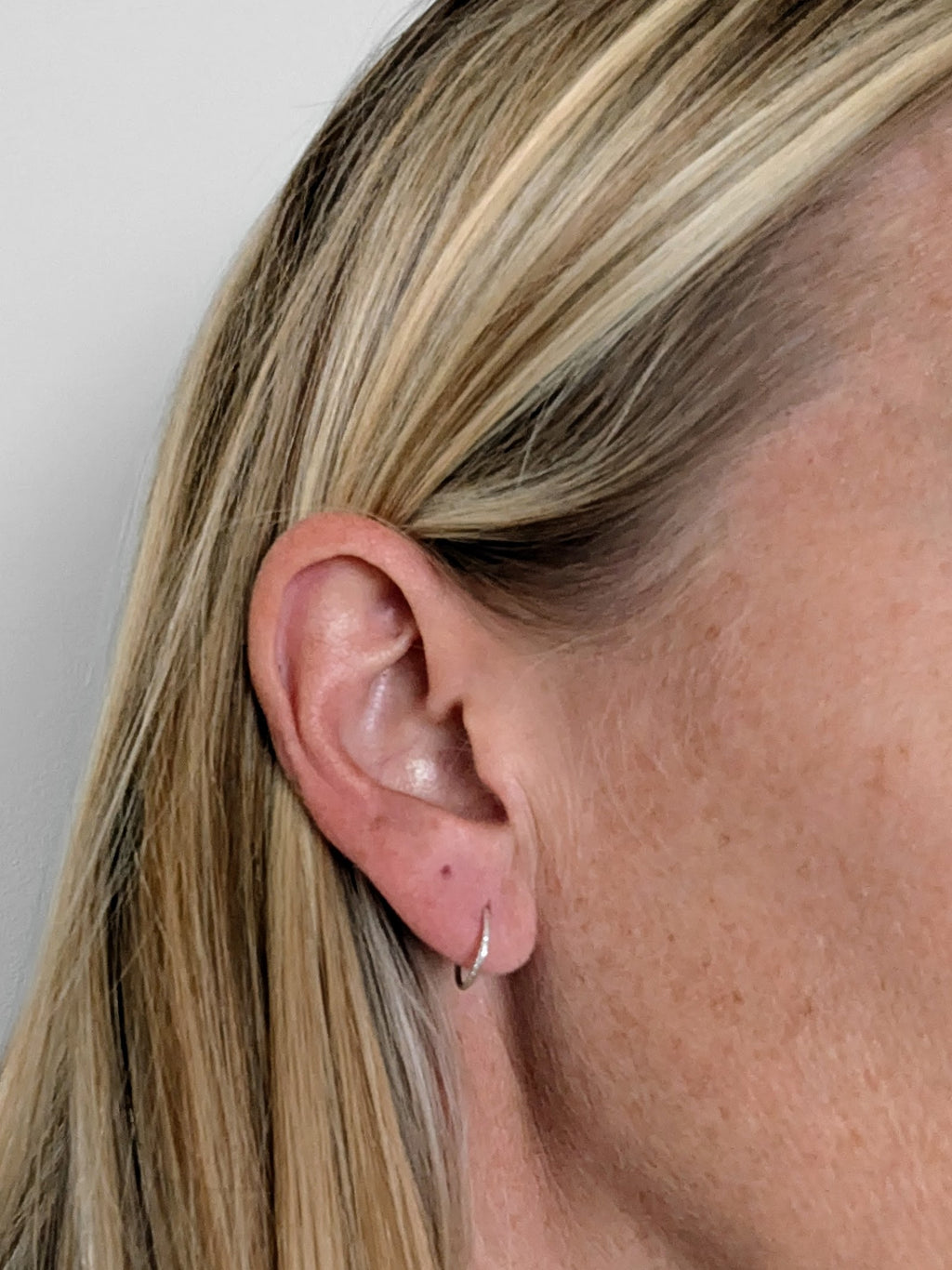 Mini Sleek Sterling Silver Hoop Earrings | Handmade 18g